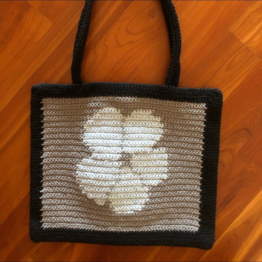 Hand-crocheted tote